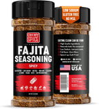 Fajita Seasoning Mix Spicy Chili Powder - Gluten Free & Low Sodium Mexican Seasoning Blend for Meat, Vegetables, Steak & Chicken Fajita. Taco Seasonings Mix Spices. Hot Fajitas Seasonings Spice. 4.5oz