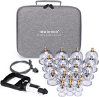 Cupping Set Professional Chinese Acupoint Cupping Therapy Sets Portable, Suction Hijama Cupping Set with Vacuum Magnetic Pump Cellulite Cupping Massage Kit 22-Cup Travel Case