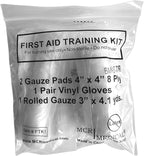 MCR Medical Box of 100 First Aid Training Kits, Basic