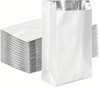 100 Pack Foil Sandwich Wrap, 8.26"x4.7" Insulated Hot Dog Bag, Grease Resistance Paper Foil Hamburgers Bags for Breakfast Lunch, Fast Food, Food Truck, Serving, BBQ