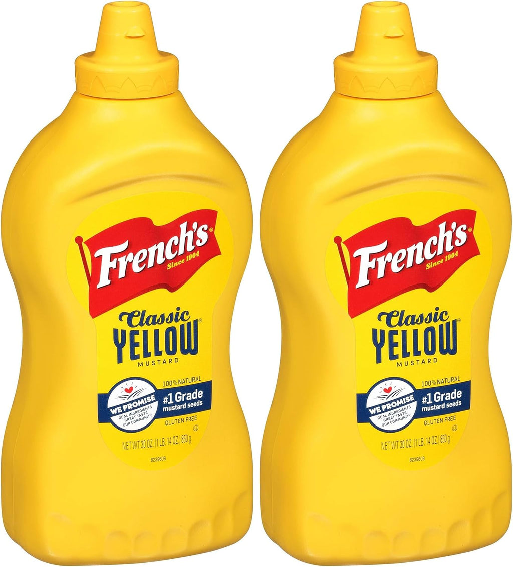 French's Classic Yellow Mustard, 30 oz (Pack of 2)