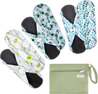 7pcs Set 1 pc Mini Wet Bag +6pcs Absorbent Reusable Sanitary Pads/Washable Cloth Menstrual Pads(Autumn,L)…