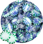 Sugar Free Spearmint Starlight Mints, 2 Pound Bulk Bag (Approx 140 Pieces), Individually Wrapped Hard Candy, The Hampton Popcorn & Candy Company