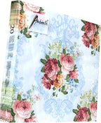 Ambiente 20-ct 13x13 Blue & Pink Floral Napkins for Decoupage, Tea Party, Brunch, Lunch, Gift Box, Paper, 3-Ply