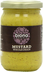 Biona Organic - Mustard - Wholegrain - 200g (Case of 6)