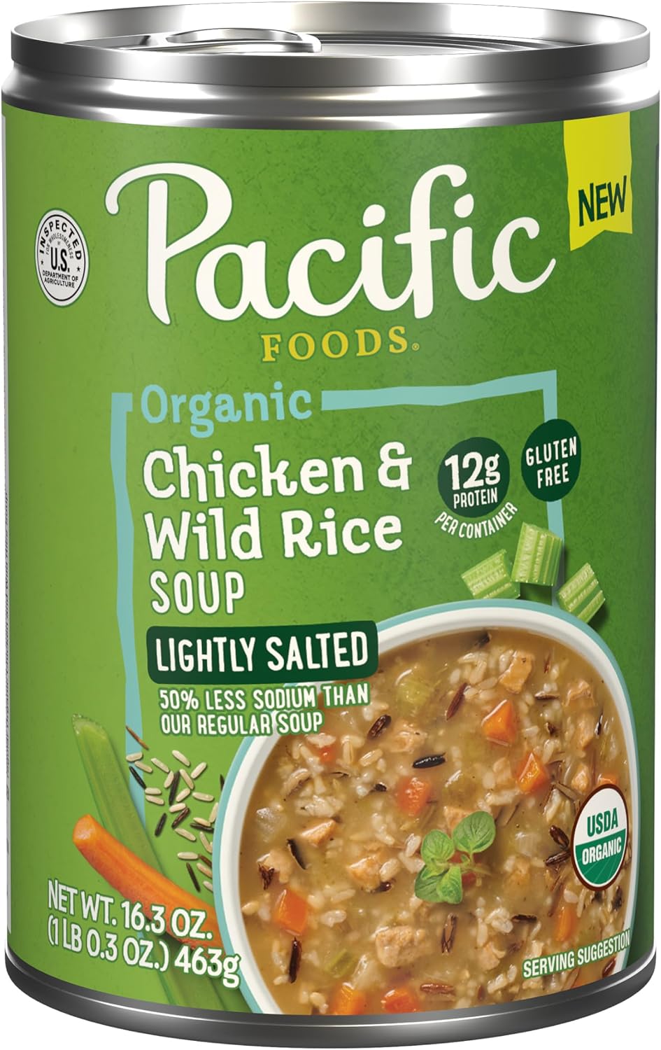 Pacific Foods, Soup Chicken Wild Rice Low Sodium Organic, 16.3 Ounce
