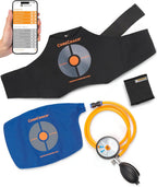 CoreCoach Pressure Biofeedback Device for Home Use - For Core Strength Training & Lower Back Support System with Lumbar Air Pillow, Waist Belt, & Carrying Bag