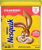 Nesquik Strawberry Flavor Powder Drink Mix Canister 1.169 lb.