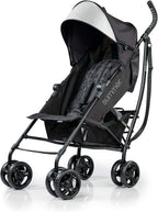 Summer Infant Ingenuity 3Dlite Convenience Stroller,Jet Black–Lightweight Stroller with Aluminum Frame,Large Seat Area, 4 Position Recline, Extra Large Storage Basket– Infant Stroller for Travel&More