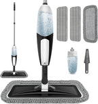Spray Mop for Floor Cleaning: Microfiber Wet Dry Mop for Hardwood Laminate Tile Wood Vinyl, 360° Swivel Head Lightweight Flat Floor Mops with 3 Washable Reusable Pads & Refillable Bottle