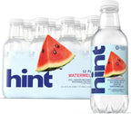 Hint Fruit-Infused Bottled Water, Watermelon - Sugar Free Flavored Water with Zero Calories, Naturally Flavored, and No Artificial Sweeteners - 16 Fl Oz (Pack of 12)
