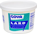 Goya Manteca Refined Lard for Cooking and Baking, Manteca De Cerdo, Lard Fat for Deep Frying, 2.5 lb.