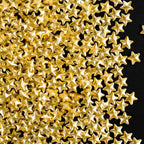 Gold Star Sprinkles for Cake Decorating, 4.6 oz Edible Gold Sugar Sprinkles for Baking Cupcake Cookies Ice Cream