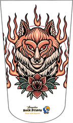 Heal with Appeal Amputee stump sock, Flaming Fox V1, 3Ply stump sock