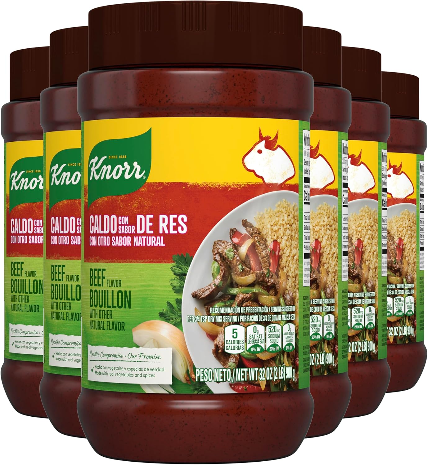 Knorr Granulated Bouillon Beef 2.0 Lb, Pack Of 6
