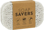 S&T INC. Bar Soap Holder for Kitchen, Bathroom, and Soap Dish, 4 Pack, White, 2.9 inches by 4.4 inches