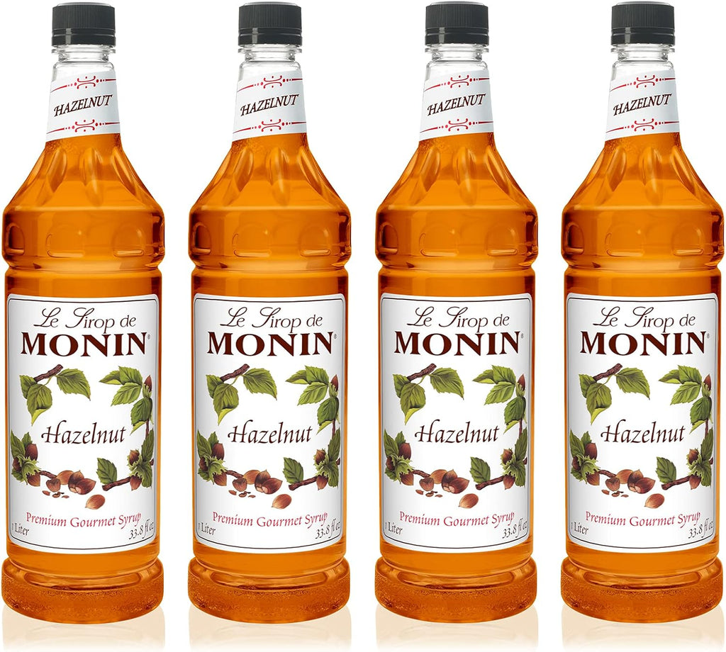Monin Hazelnut, 48-Ounce Packages (Pack of 4)