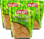 Iberia Turbinado Sugar 32 Oz (Pack Of 3), 96 Oz, brown
