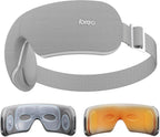 Ultra Quiet Eye Massager for Migraines with Temple Massage, Heat, Air Compression, Mother’s Day Gift for Mom, Bluetooth Music, 10/15/20 Min Timer, Foldable Eye Mask for Relief, Eye Strain, Eye Care