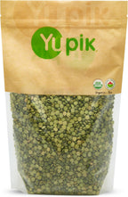 Yupik Organic Split Green Peas, 2.2 lb, Non-GMO, Vegan, Gluten-Free, Pack of 1
