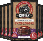 Kodiak Cakes Protein Pancake Power Cakes, Flapjack and Waffle Baking Mix, Dark Chocolate, 18 Ounce (Pack of 6)
