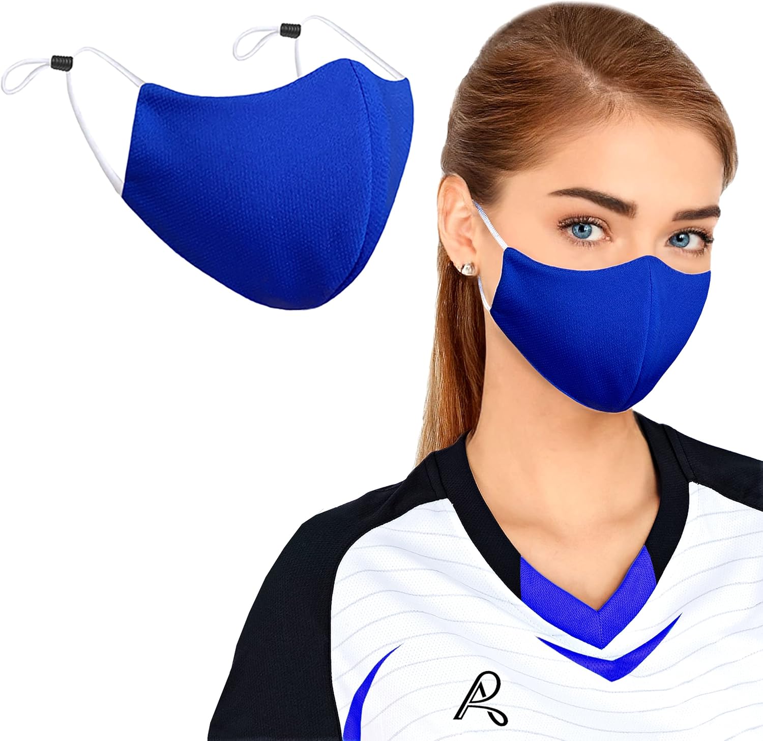 Arcarius Reusable Protective Face Mask, Washable with Adjustable Ear Straps, Breathable Comfort for Adult, Teen, Big Kid, USA