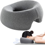 MOONYOOY Massage Head Rest for Bed, Face Down Pillow with Air Vent, Face Cradle for Spa & Stomach Sleeping, BBL Pillow After Eye Surgery, Massage Pillows for Prone Sleeping with Face Cradle Pad
