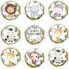 28 Pcs Edible Jungle Wildlife Cupcake Toppers Animal Zoo Themed Cupcake Toppers Carefully Selected Birthday Party Decorations Baby Shower Party Decoration