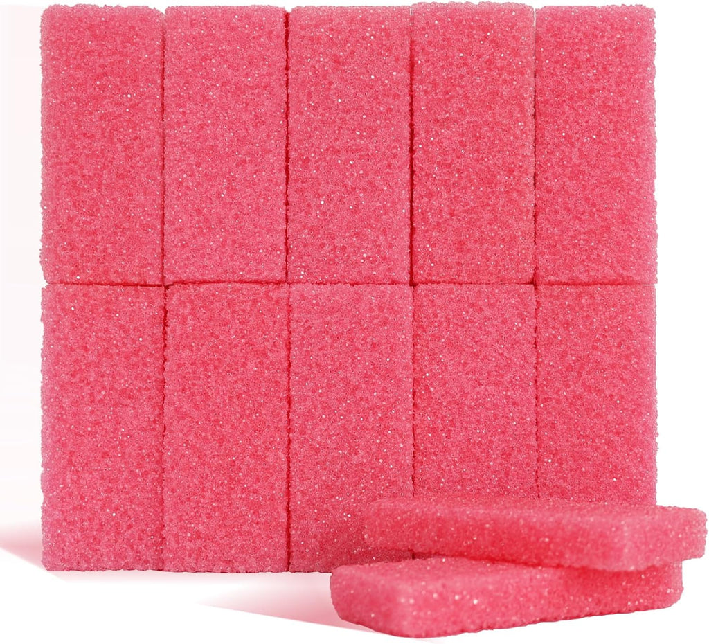 NOVAL Pumice Stone for Feet Scrubber Dead Skin Disposable Foot Pumice Foot Callus Remover Pedicure Tools Pink Pumice Sponge Nail Salon Home Use,40 PCS