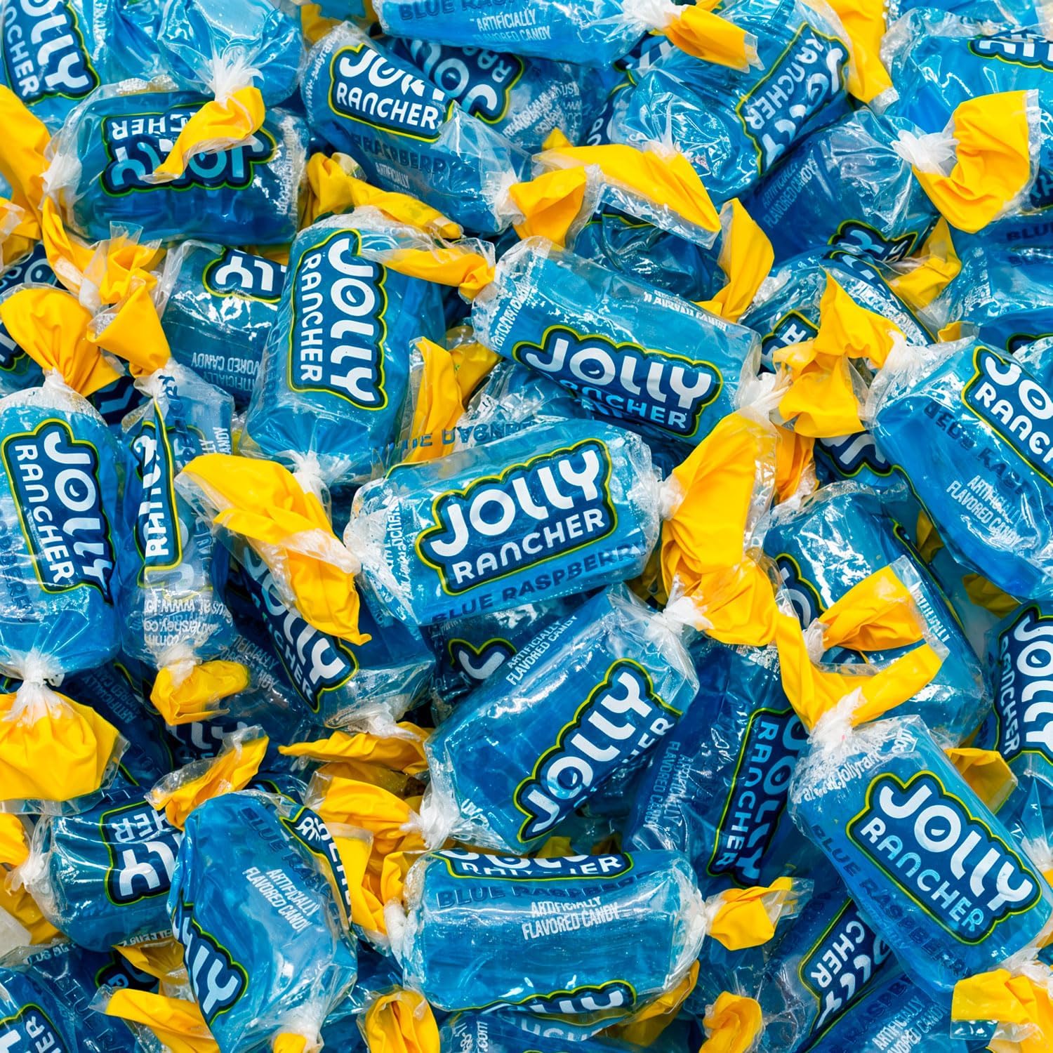 BLUE RASPBERRY Hard Candy Original Flavor 1 lb - Bulk Bag, Individually Wrapped (74 Pieces)