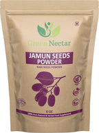 Jamun Seed Powder 8 Ounces | Jambul | Syzygium Cumini | Indian BlackBerry Fruit | Black Java Plum | Eugenia Jambolana (Pack of 1)