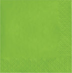 Creative Converting Touch of Color 2-Ply 50 Count Paper Lunch Napkins, Fresh Lime - 663123B