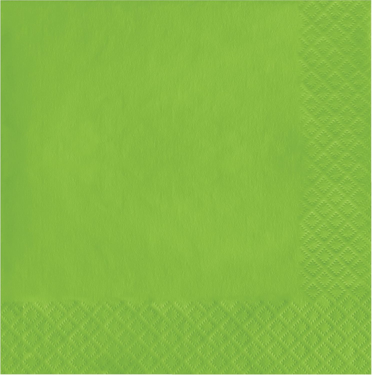 Creative Converting Touch of Color 2-Ply 50 Count Paper Lunch Napkins, Fresh Lime - 663123B