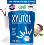 Health Garden Birch Xylitol Sweetener, 15 oz Bag – 100% Birch-Derived Xylitol Sugar Substitute for Baking & Coffee, 1:1 Sugar Replacement, Supports Teeth, Keto, Vegan, Non-GMO