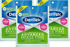 DenTek Deep Clean Bristle Picks, Removes Food & Plaque, 100 Count (Pack of 3)