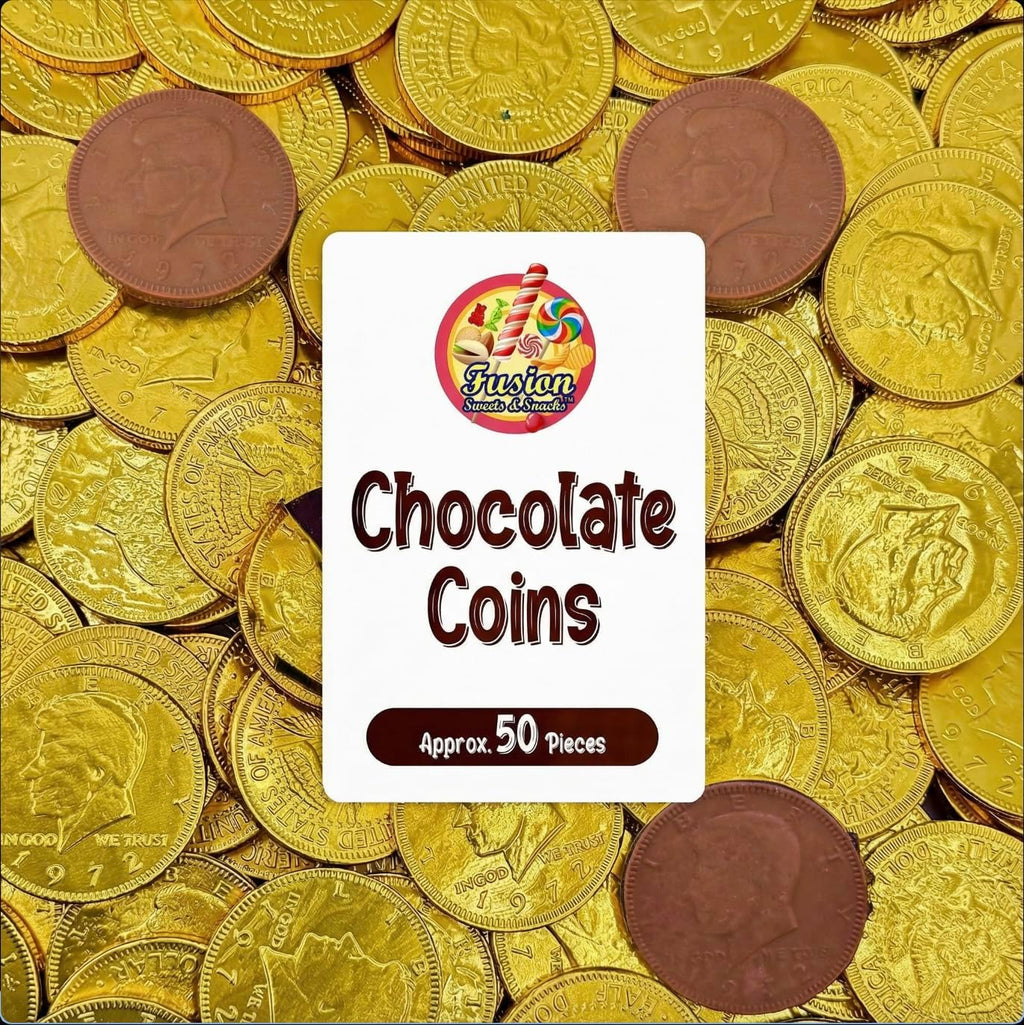 Gold Candy Coins, 50 Count | Gourmet Milk Chocolate Coins for Easter, Parties, Birthdays & Celebrations | Crafted from Premium Ingredients, Kosher, Non-GMO Certified