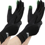 2-Pairs Pack Copper Full Finger Compression Gloves, Copper Arthritis Gloves for Women & Men Relieve Pain from Arthritis Pain, Swelling and Rheumatoid, and Everyday Hands Support (Small (Pack of 2))
