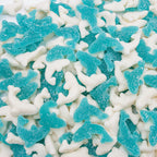Guatemalan Gummy Sharks 1 lb – Gelatin Based, Perfectly Chewy, Cranberry Flavored, Jelly Fruit Candy Bulk in Resealable Bag