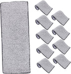 10pcs Microfiber Mop Replacement Pads for Floor Cleaning Absorbent Durable Compatible with Hardwood Tile and More Easy to Install and Washable Mopping Head Pads