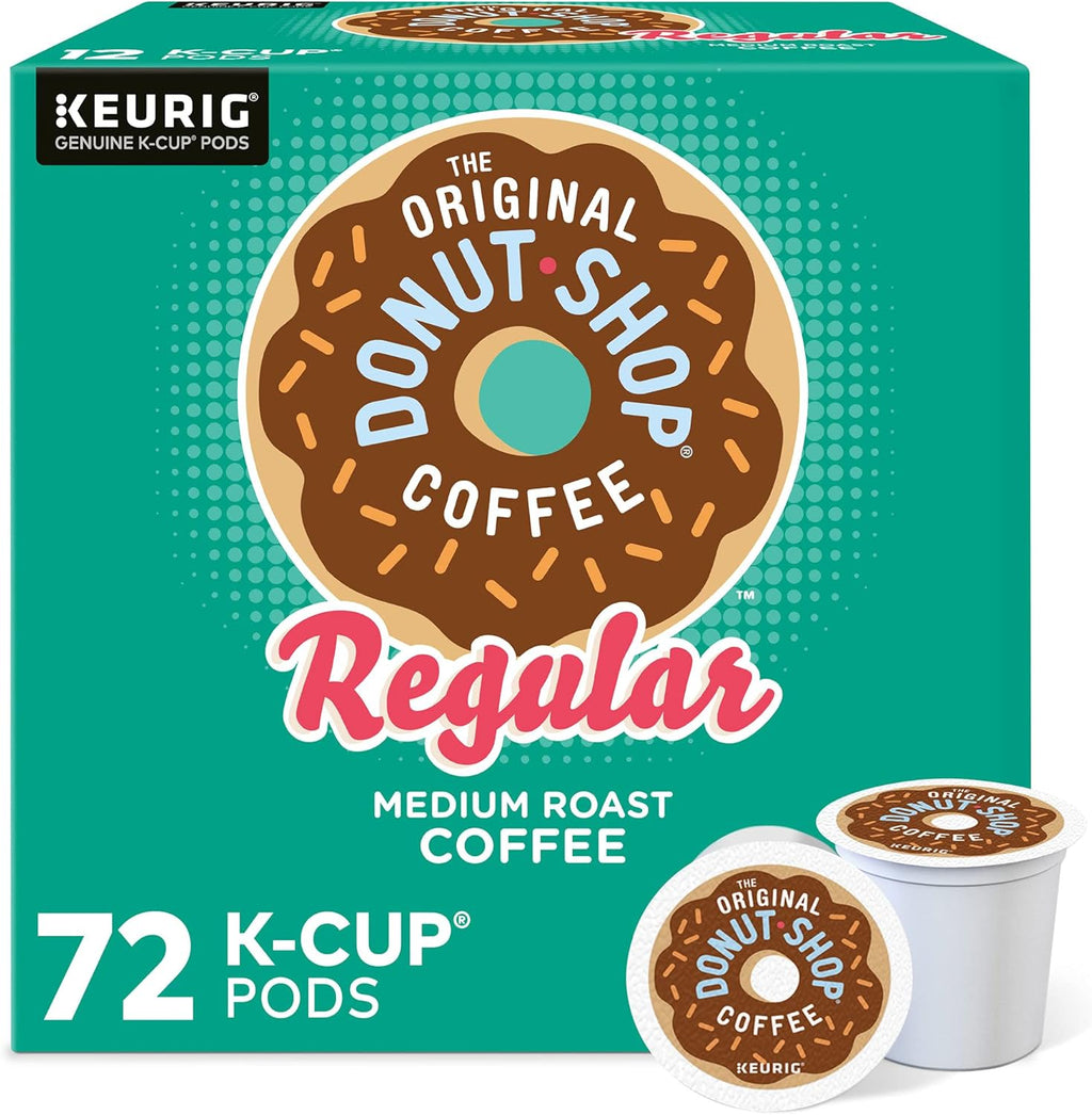 The Original Donut Shop Regular Keurig Single-Serve K-Cup Pods, Medium Roast Coffee, 72 Count