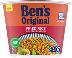 BEN'S ORIGINAL Fried Rice Single Serve Cup, Snack or Side, Microwave in 3.5 Minutes, 2.4 oz (Pack of 8)