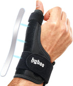 Thumb Spica Splint for Left or Right Hand, Adjustable Thumb Wrist Brace for Arthritis, Trigger Thumb, Tendonitis, Sprain, CMC Pain Relief – Lightweight, Breathable & Comfortable Support (Black)