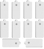 10 Pcs Stronger Large TENS Unit Pads Compatible with MEDVICE, NURSAL, Belifu, Brilnurse TENS Units, VOVOU 3.5mm Snap Latex-Free TENS Unit Replacement Pads Electrode Patches Reuse More Than 50 Times