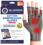 Doctor Developed Compression Gloves for Women & Men/Open-Finger Arthritis Glove/Hand Compression Glove for Arthritis