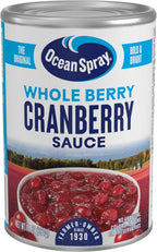 Ocean Spray Whole Cranberry Sauce, Canned Side Dish, 14 Oz Can (Pack of 1)