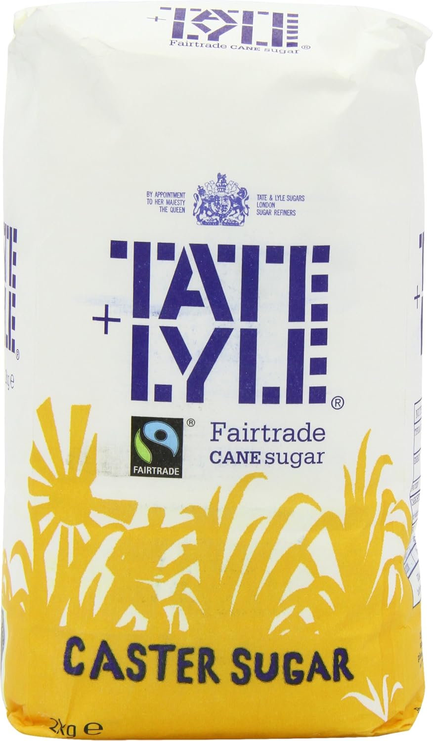 Tate & Lyle Fairtrade Caster Sugar (2Kg) - Pack of 2