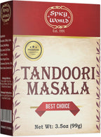 Spicy World Tandoori Masala Spice Mix 3.5oz - Authentic Indian Origin, 16 Spice Blend, Great for Tandoori Seasoning, Paneer, Chicken, Marinades, and Rubs!