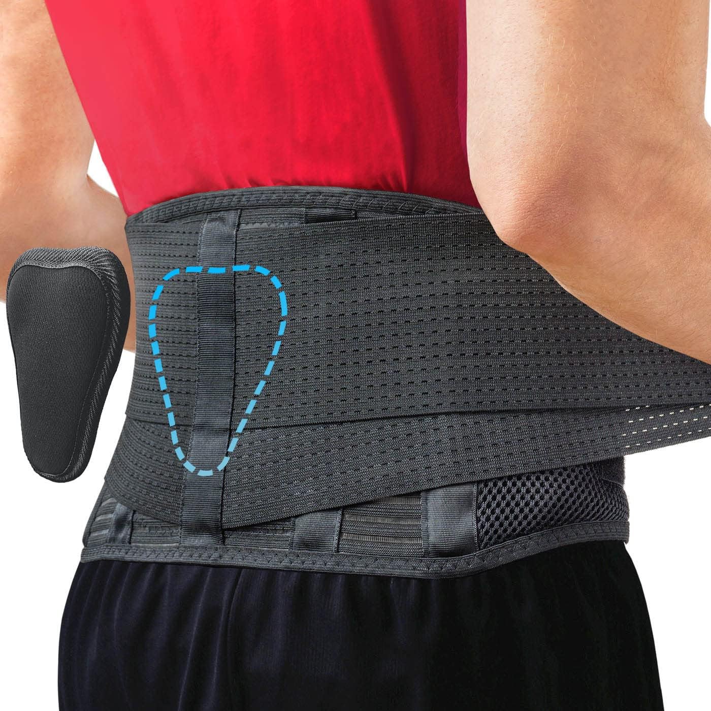 Sparthos Back Support Belt - Immediate Relief from Back Pain, Sciatica, Herniated Disc - Breathable Brace With Lumbar Pad - Lower Backbrace For Home & Lifting At Work - For Men & Women - (X-Small)