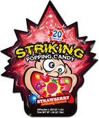 Striking Popping Candy - 30g Strawberry Flavor (4 bags)