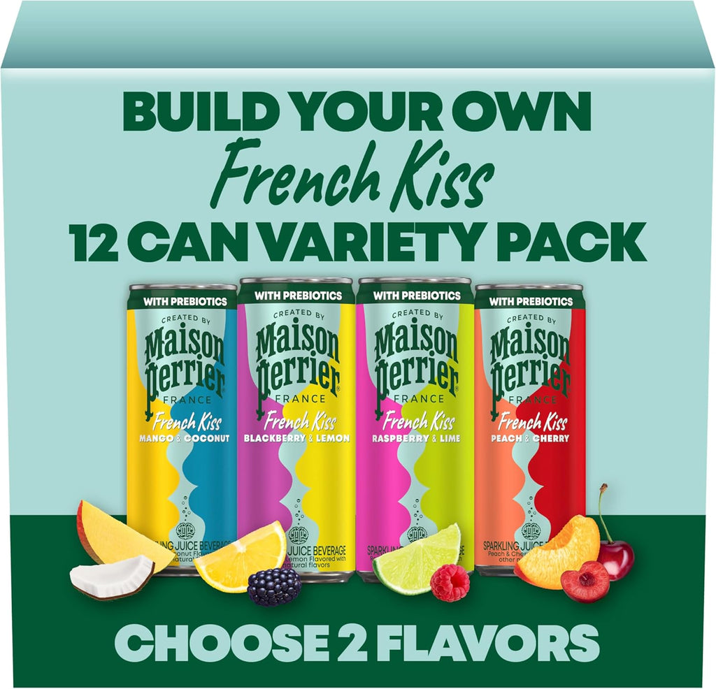 Maison Perrier French Kiss Sparkling Juice Beverage, Build Your Own Variety Pack, 12PK